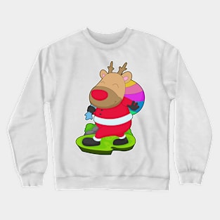 Reindeer Christmas Sack Crewneck Sweatshirt